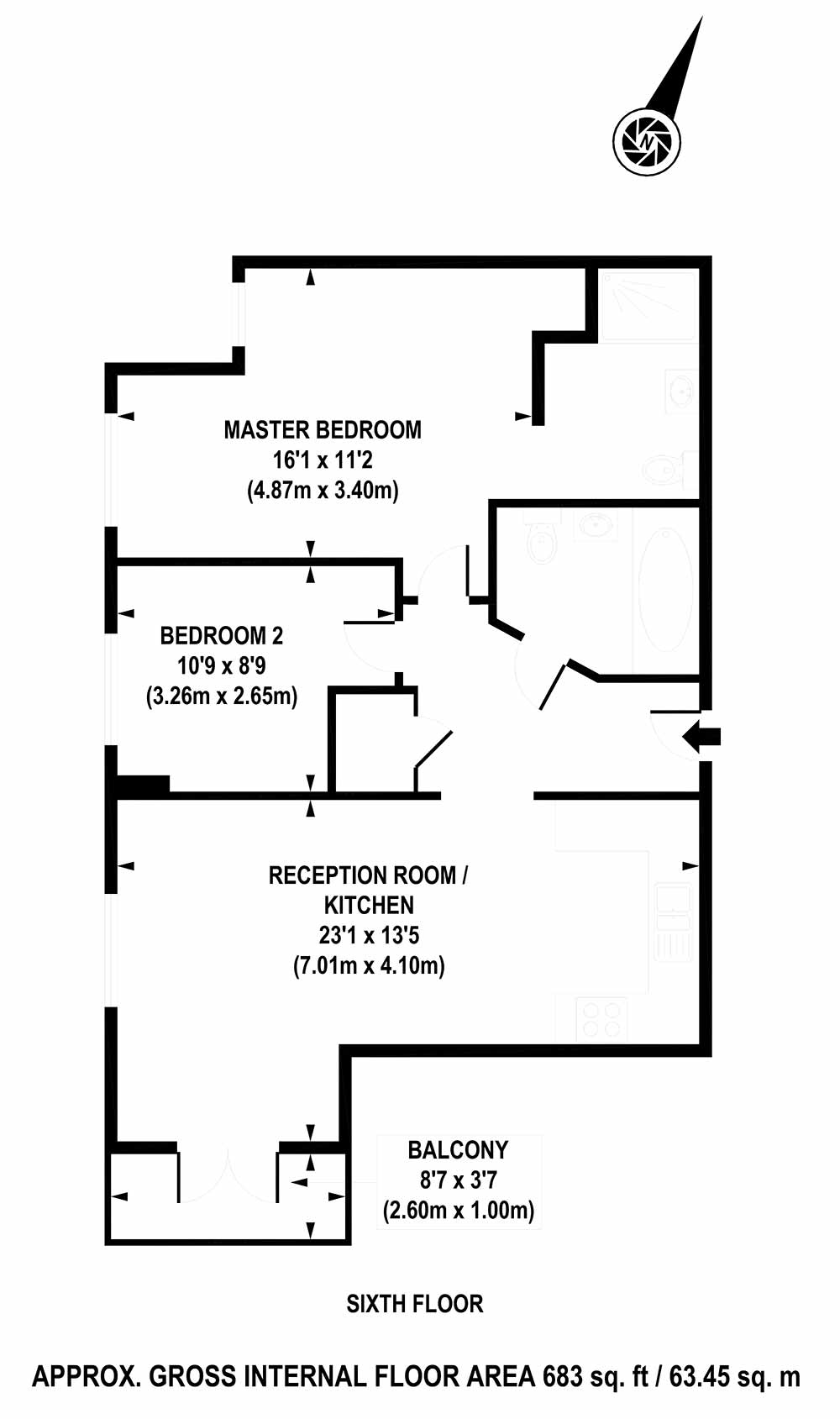 Property Partner Investment Flat 22 Rubicon Court Romford!    Rm1 - zoom